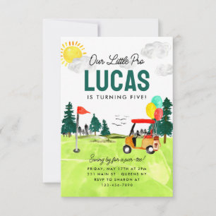 Budget Our Little Pro Par-tee Kids Golf Birthday Card