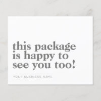 Budget Package Happy to See You Thank You Business