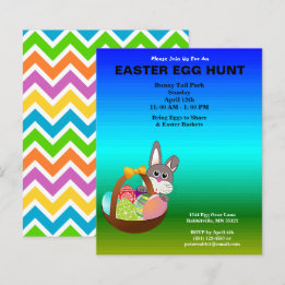 Budget Painted Eggs & Bunny Easter Egg Hunt Paper