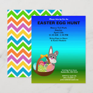 Budget Painted Eggs & Bunny Easter Egg Hunt Paper