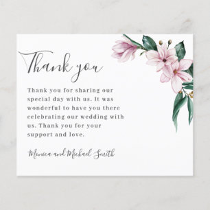 BUDGET Painted Magnolia and leaves    THANK YOU