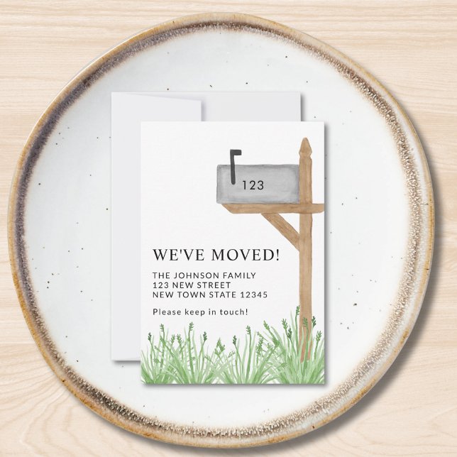 Budget Painted Mailbox New Address Moving Mini  Card (Creator Uploaded)