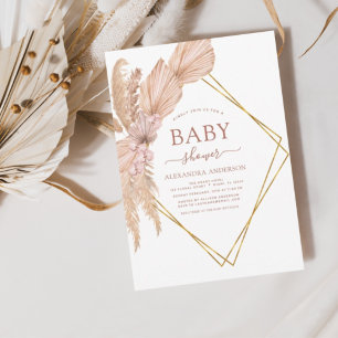 Budget Pampas Grass Baby Shower Bohemian Boho