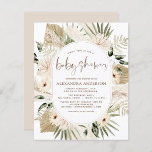 Budget Pampas Grass Baby Shower Boho Eucalyptus