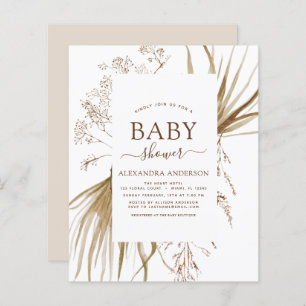 Budget Pampas Grass Bohemian Boho Baby Shower