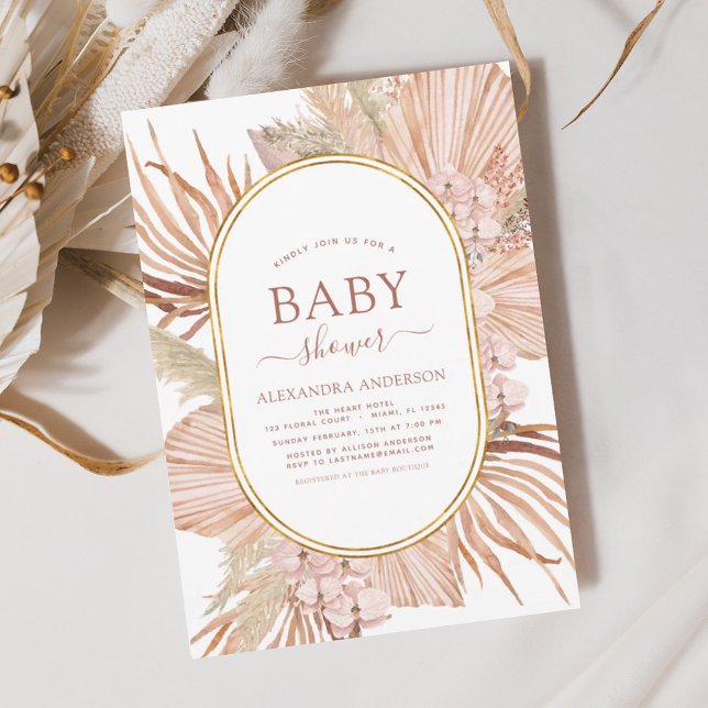 Budget Pampas Grass Bohemian Boho  Baby Shower (Creator Uploaded)
