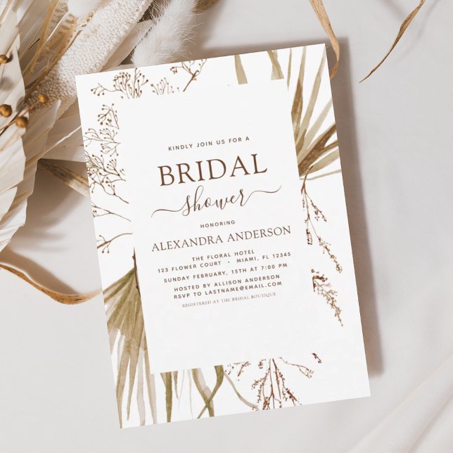 Budget Pampas Grass Bohemian Boho Bridal Shower (Creator Uploaded)