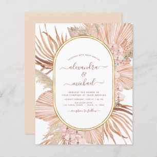 Budget Pampas Grass Bohemian Boho Tropical Wedding