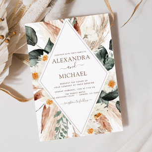 Budget Pampas Grass Boho Eucalyptus Wedding