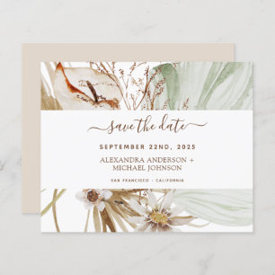 Budget Pampas Grass Boho Save the Date