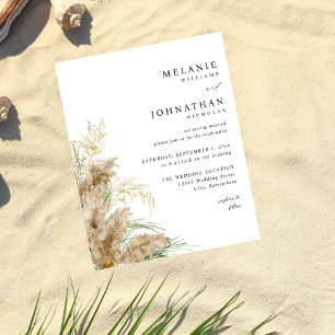 Budget Pampas Grass & Gold Wedding 2 Flyer