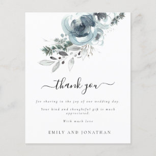Budget PAPER   Festive Floral Wedding Thank You