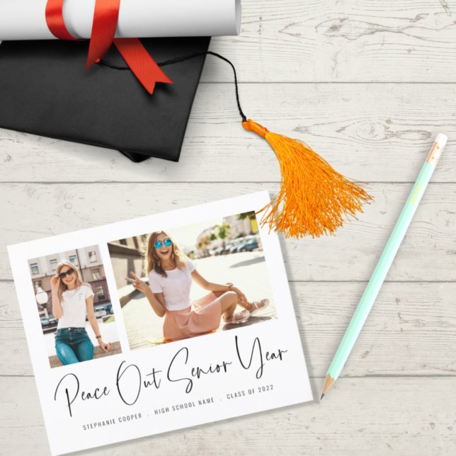 Budget Peace Out 2 Photos Script Grad Announcement (Creator Uploaded)