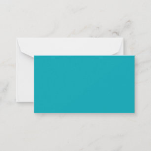 BUDGET Peacock Blue Teal Monochrome Wedding Card
