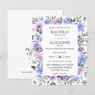 Budget Peri & Purple Floral Wedding