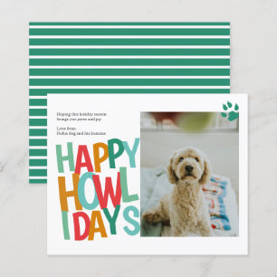 BUDGET Personalised Happy Howlidays Dog Christmas