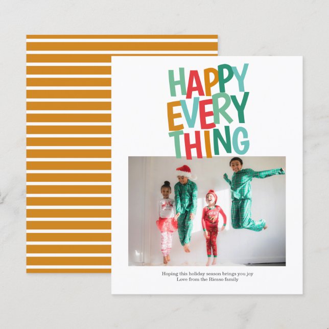 Budget Personalised Photo Christmas Card (Front/Back)