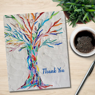 Budget Personalised Tree of Life Thank You Card