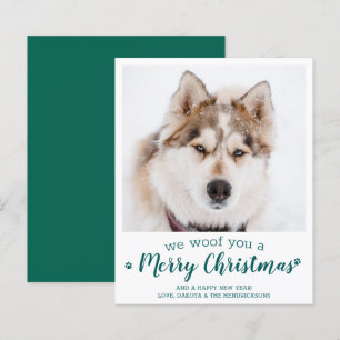Budget Pet Photo Dog We Woof You Merry Christmas