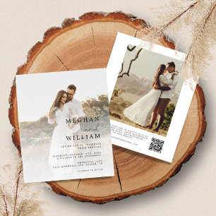 Budget Photo All In One Wedding Invitation