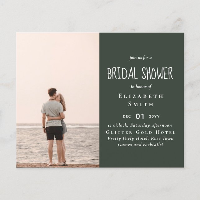 BUDGET PHOTO Bridal Shower Wedding Engagement (Front)