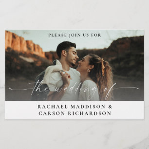 Budget Photo & Calligraphy 3B Horizontal Wedding M Flyer