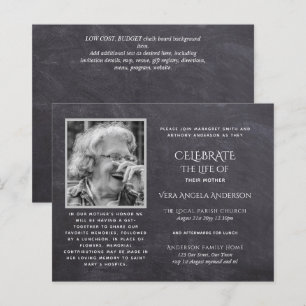 BUDGET PHOTO Celebration of Life INVITATIONS