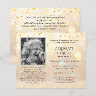 BUDGET PHOTO Celebration of Life INVITATIONS