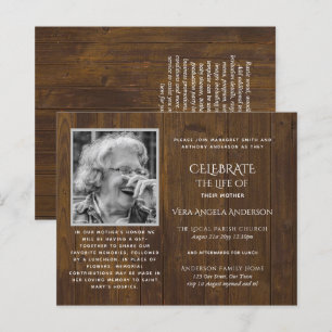 BUDGET PHOTO Celebration of Life INVITATIONS