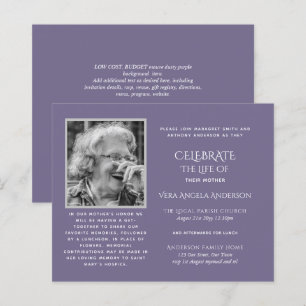 BUDGET PHOTO Celebration of Life INVITATIONS