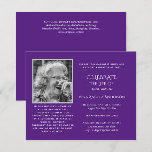 BUDGET PHOTO Celebration of Life INVITATIONS