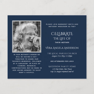 BUDGET PHOTO Celebration of Life INVITATIONS Flyer