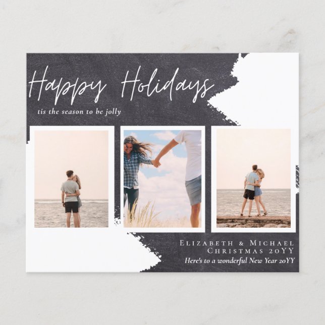 BUDGET PHOTO CHRISTMAS CARDS - Photo Collage Urban (Front)