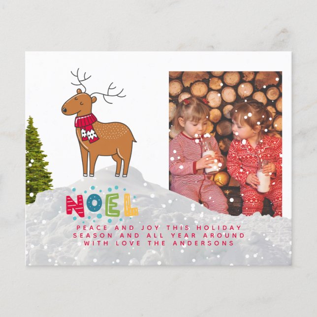 Budget PHOTO Christmas Invite Annual Letter (Front)