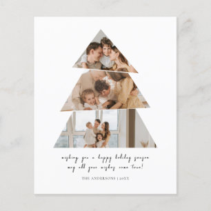 Budget Photo Christmas Tree Greetings Card