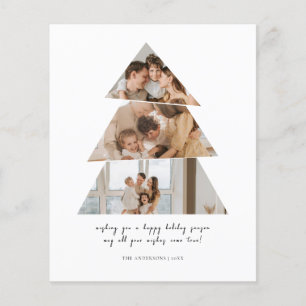 Budget Photo Christmas Tree Greetings Card