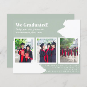 BUDGET Photo Collage GRADUATION Announcement Cards
