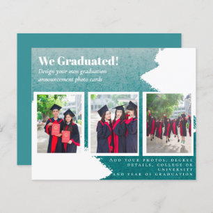 BUDGET Photo Collage GRADUATION Announcement Cards