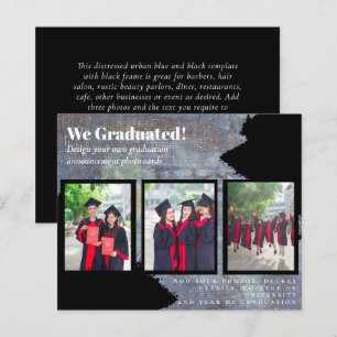 BUDGET Photo Collage GRADUATION Announcement Cards