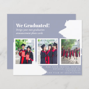 BUDGET Photo Collage GRADUATION Announcement Cards