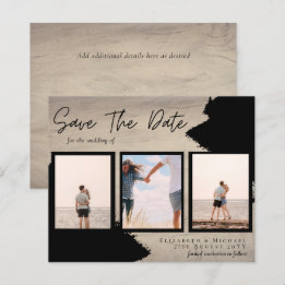 BUDGET Photo Collage Save Date Wedding Modern
