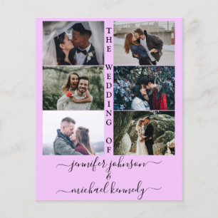 Budget Photo Collage Wedding Invitation Modern 
