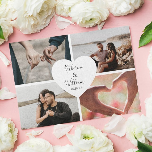 Budget Photo Collage Wedding Invitations (Creator Uploaded)