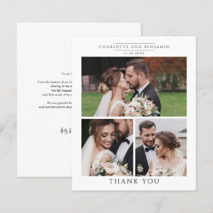 Budget Photo Collage Wedding Thank You
