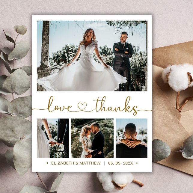 Budget Photo Collage Wedding Thank You Flyer (Creator Uploaded)