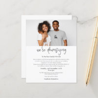 Budget Photo Downsizing Wedding Invitation