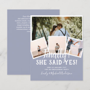 BUDGET PHOTO Engaged Wedding INVITE Announcement