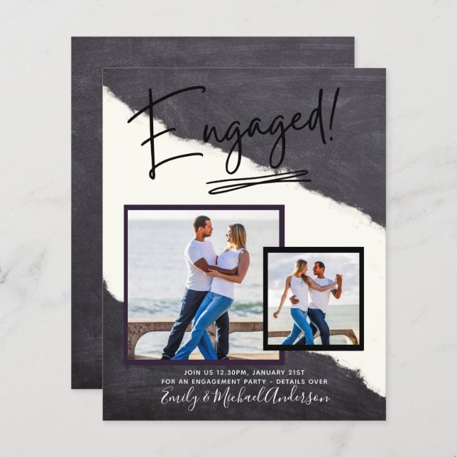 BUDGET PHOTO ENGAGEMENT Invite Announcement SCRIPT (Front/Back)