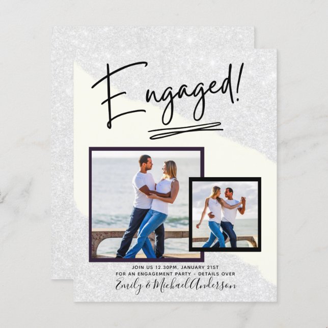 BUDGET PHOTO ENGAGEMENT Invite Announcement SCRIPT (Front/Back)