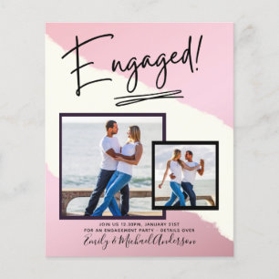 BUDGET PHOTO ENGAGEMENT Invite Announcement SCRIPT Flyer
